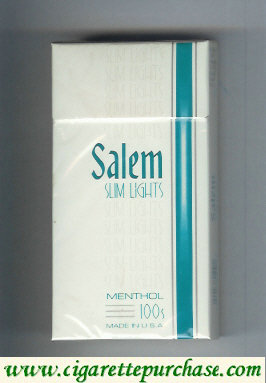 Salem Slim Lights Menthol 100s cigarettes hard box